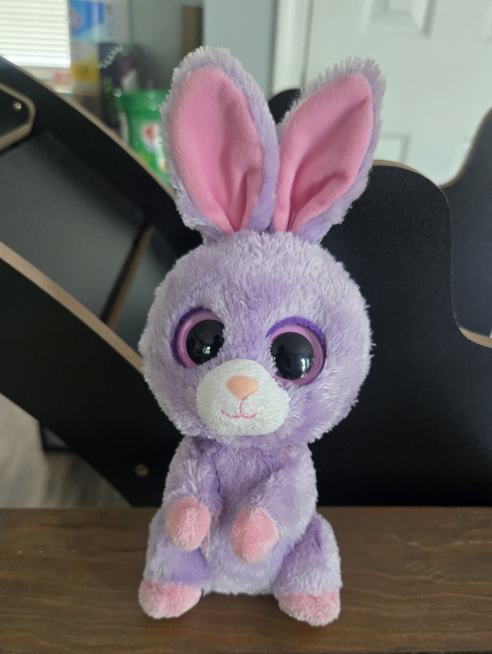 Ty Beanie Boo Petunia Purple Plush Bunny Small Stuffed Animal 2011